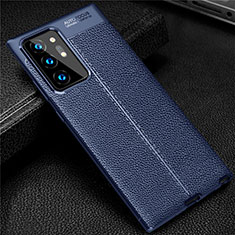 Funda Silicona Goma de Cuero Carcasa S01 para Samsung Galaxy Note 20 Ultra 5G Azul