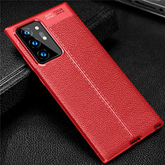 Funda Silicona Goma de Cuero Carcasa S01 para Samsung Galaxy Note 20 Ultra 5G Rojo