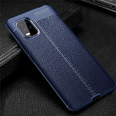 Funda Silicona Goma de Cuero Carcasa S01 para Xiaomi Mi 10 Lite Azul