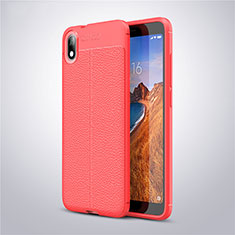 Funda Silicona Goma de Cuero Carcasa S01 para Xiaomi Redmi 7A Rojo