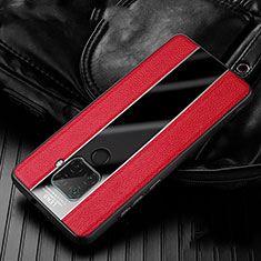 Funda Silicona Goma de Cuero Carcasa S02 para Huawei Nova 5z Rojo