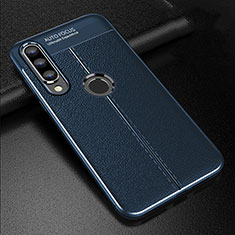 Funda Silicona Goma de Cuero Carcasa S02 para Huawei P30 Lite Azul