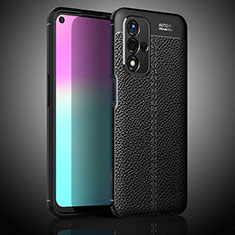 Funda Silicona Goma de Cuero Carcasa S02 para Oppo A93s 5G Negro