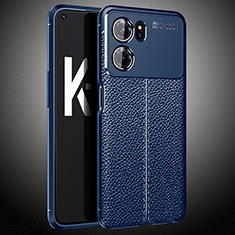 Funda Silicona Goma de Cuero Carcasa S02 para Oppo K10 5G Azul