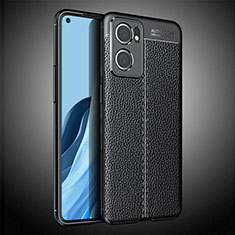 Funda Silicona Goma de Cuero Carcasa S02 para Oppo Reno7 5G Negro