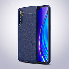 Funda Silicona Goma de Cuero Carcasa S02 para Realme X2 Azul