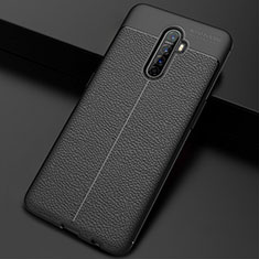 Funda Silicona Goma de Cuero Carcasa S02 para Realme X2 Pro Negro