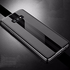Funda Silicona Goma de Cuero Carcasa S02 para Samsung Galaxy S10e Negro