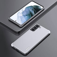 Funda Silicona Goma de Cuero Carcasa S02 para Samsung Galaxy S21 5G Blanco