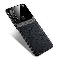 Funda Silicona Goma de Cuero Carcasa S02 para Xiaomi Redmi Note 8 (2021) Negro