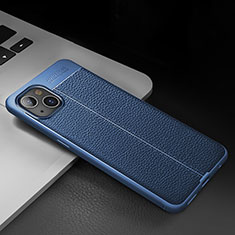 Funda Silicona Goma de Cuero Carcasa S03 para Apple iPhone 14 Azul