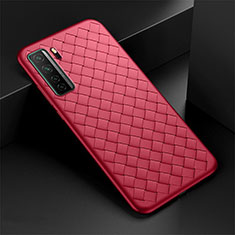 Funda Silicona Goma de Cuero Carcasa S03 para Huawei P40 Lite 5G Rojo