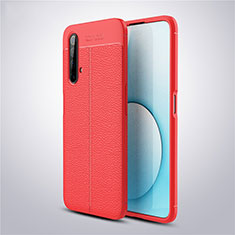 Funda Silicona Goma de Cuero Carcasa S03 para Realme X50m 5G Rojo