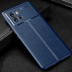 Funda Silicona Goma de Cuero Carcasa S03 para Vivo iQOO 9 Pro 5G Azul