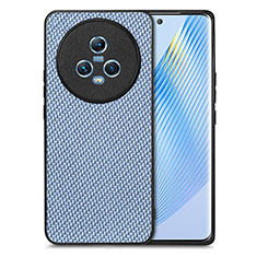 Funda Silicona Goma de Cuero Carcasa S03D para Huawei Honor Magic5 5G Azul