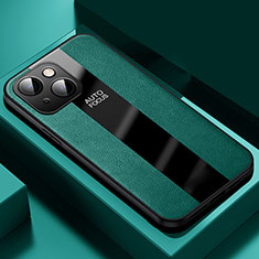 Funda Silicona Goma de Cuero Carcasa S04 para Apple iPhone 13 Mini Verde