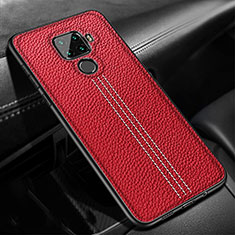 Funda Silicona Goma de Cuero Carcasa S04 para Huawei Mate 30 Lite Rojo