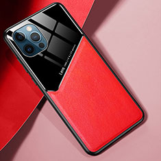 Funda Silicona Goma de Cuero Carcasa S05 para Apple iPhone 13 Pro Max Rojo