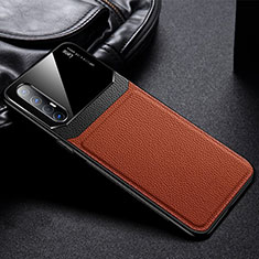 Funda Silicona Goma de Cuero Carcasa S05 para Oppo Find X2 Neo Marron