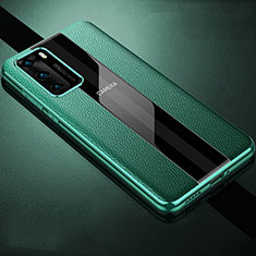 Funda Silicona Goma de Cuero Carcasa S06 para Huawei P40 Verde