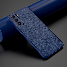Funda Silicona Goma de Cuero Carcasa S06 para Samsung Galaxy S21 5G Azul
