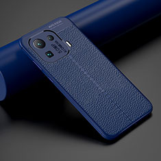 Funda Silicona Goma de Cuero Carcasa S07 para Xiaomi Mi 11 Pro 5G Azul