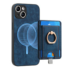 Funda Silicona Goma de Cuero Carcasa SD1 para Apple iPhone 14 Azul