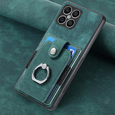 Funda Silicona Goma de Cuero Carcasa SD1 para Huawei Honor X8 4G Verde