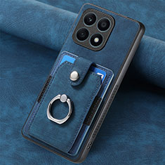 Funda Silicona Goma de Cuero Carcasa SD1 para Huawei Honor X8a 4G Azul