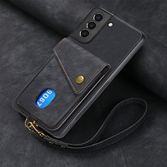 Funda Silicona Goma de Cuero Carcasa SD1 para Samsung Galaxy S22 Plus 5G Negro