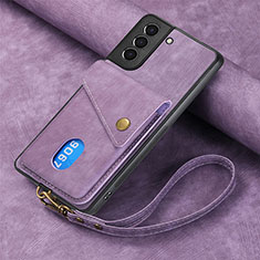 Funda Silicona Goma de Cuero Carcasa SD1 para Samsung Galaxy S23 5G Purpura Claro
