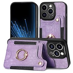 Funda Silicona Goma de Cuero Carcasa SD10 para Apple iPhone 13 Pro Purpura Claro