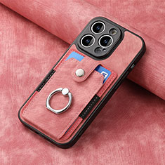 Funda Silicona Goma de Cuero Carcasa SD11 para Apple iPhone 14 Pro Max Rosa