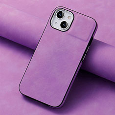 Funda Silicona Goma de Cuero Carcasa SD13 para Apple iPhone 14 Plus Purpura Claro