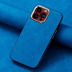 Funda Silicona Goma de Cuero Carcasa SD13 para Apple iPhone 14 Pro Azul