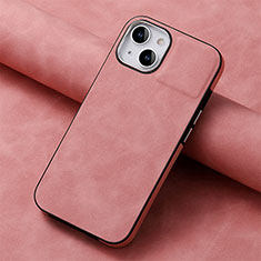 Funda Silicona Goma de Cuero Carcasa SD13 para Apple iPhone 15 Plus Rosa