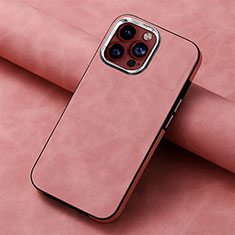 Funda Silicona Goma de Cuero Carcasa SD13 para Apple iPhone 15 Pro Rosa