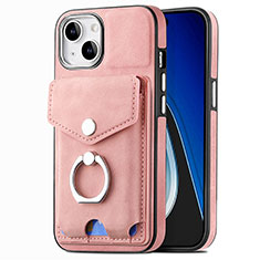 Funda Silicona Goma de Cuero Carcasa SD16 para Apple iPhone 14 Rosa