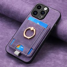 Funda Silicona Goma de Cuero Carcasa SD18 para Apple iPhone 14 Pro Max Purpura Claro