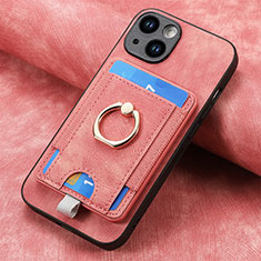 Funda Silicona Goma de Cuero Carcasa SD2 para Apple iPhone 14 Plus Rosa