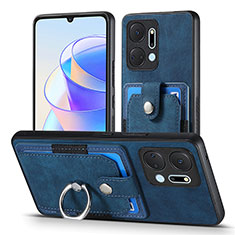 Funda Silicona Goma de Cuero Carcasa SD2 para Huawei Honor X7a Azul