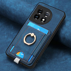 Funda Silicona Goma de Cuero Carcasa SD2 para OnePlus 11 5G Azul