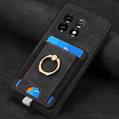Funda Silicona Goma de Cuero Carcasa SD2 para OnePlus 11 5G Negro