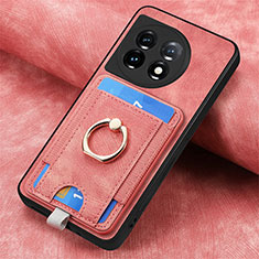 Funda Silicona Goma de Cuero Carcasa SD2 para OnePlus 11 5G Rosa