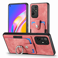 Funda Silicona Goma de Cuero Carcasa SD2 para Oppo A95 5G Rosa