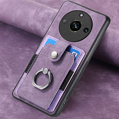 Funda Silicona Goma de Cuero Carcasa SD2 para Realme 11 Pro+ Plus 5G Purpura Claro