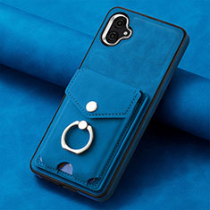 Funda Silicona Goma de Cuero Carcasa SD2 para Samsung Galaxy A04E Azul