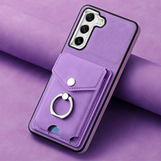 Funda Silicona Goma de Cuero Carcasa SD3 para Samsung Galaxy S21 FE 5G Morado