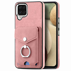 Funda Silicona Goma de Cuero Carcasa SD4 para Samsung Galaxy A12 Rosa