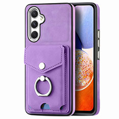 Funda Silicona Goma de Cuero Carcasa SD4 para Samsung Galaxy A14 5G Morado